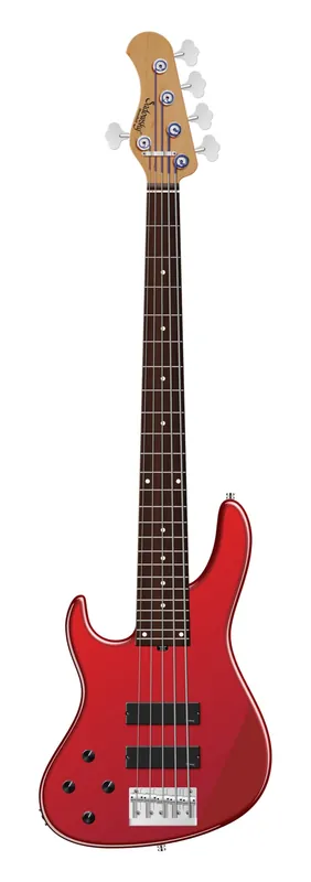 Schneller Versand Sadowsky MasterBuilt 24-Fret Modern Bass, Red Alder Body, Morado Fingerboard, 5-String, Lefthand - Solid Candy Apple Red Metallic High Polish
