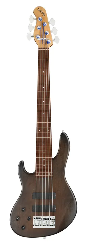 Gratis Versand Sadowsky MasterBuilt 24-Fret Modern Bass, Red Alder Body, Morado Fingerboard, 6-String, Lefthand - Nirvana Black Transparent Satin