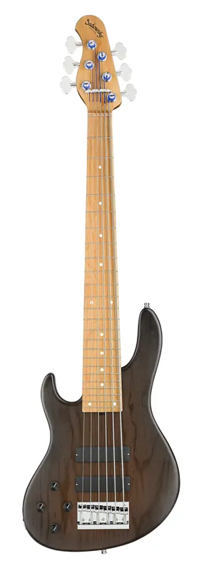 Begrenztes Angebot Sadowsky MasterBuilt 24-Fret Modern Bass, Swamp Ash Body, Roasted Maple Fingerboard, 6-String, Lefthand - Nirvana Black Transparent Satin