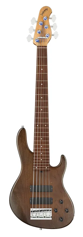 Geprüft Sadowsky MasterBuilt 24-Fret Modern Bass, Red Alder Body, Morado Fingerboard, 6-String - Antique Tobacco Transparent Satin