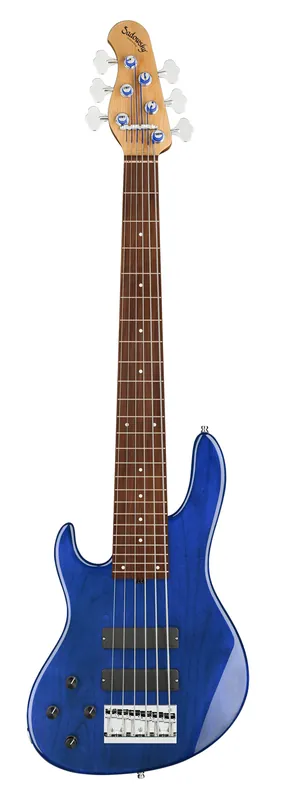 Super-Preis Sadowsky MasterBuilt 24-Fret Modern Bass, Red Alder Body, Morado Fingerboard, 6-String, Lefthand - Ocean Blue Transparent High Polish