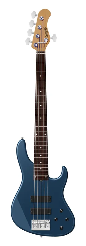 Sadowsky MasterBuilt 24-Fret Modern Bass, Red Alder Body, Morado Fingerboard, 5-String - Solid Dark Lake Placid Blue Metallic Satin Echt
