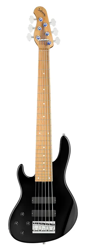 Sadowsky MasterBuilt 24-Fret Modern Bass, Swamp Ash Body, Roasted Maple Fingerboard, 6-String, Lefthand - Solid Black High Polish Jetzt Bestellen