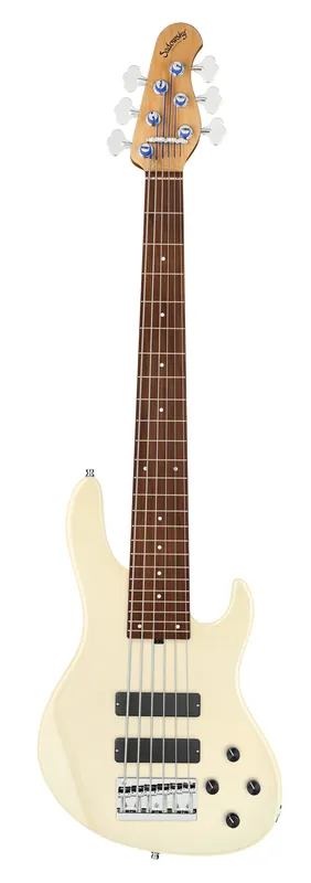 Sadowsky MasterBuilt 24-Fret Modern Bass, Red Alder Body, Morado Fingerboard, 6-String - Solid Olympic White High Polish Markenprodukt