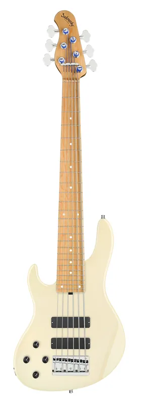 Sadowsky MasterBuilt 24-Fret Modern Bass, Swamp Ash Body, Roasted Maple Fingerboard, 6-String, Lefthand - Solid Olympic White High Polish Schneller Versand