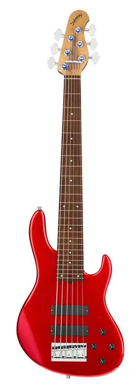 Sadowsky MasterBuilt 24-Fret Modern Bass, Red Alder Body, Morado Fingerboard, 6-String - Solid Candy Apple Red Metallic High Polish Kostenloser Versand