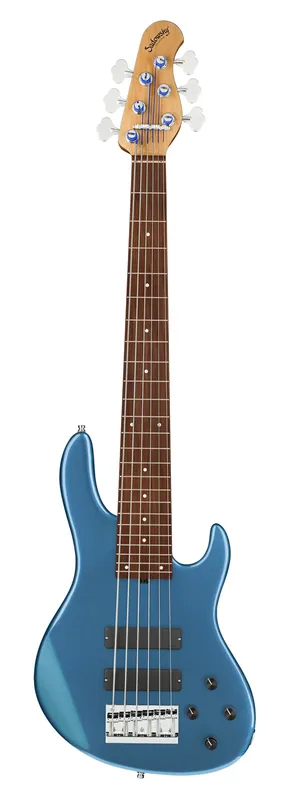 Sadowsky MasterBuilt 24-Fret Modern Bass, Red Alder Body, Morado Fingerboard, 6-String - Solid Dark Lake Placid Blue Metallic High Polish Direktkauf