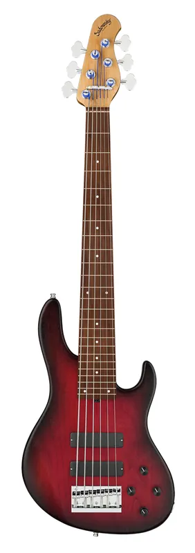 Sadowsky MasterBuilt 24-Fret Modern Bass, Red Alder Body, Morado Fingerboard, 6-String - Burgundy Blackburst Transparent Satin Angebot
