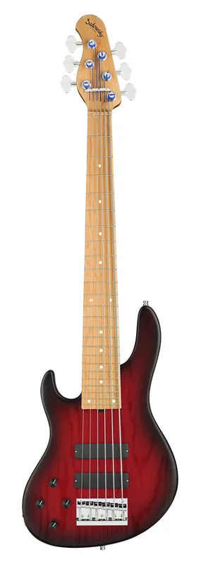 Mega-Angebot Sadowsky MasterBuilt 24-Fret Modern Bass, Swamp Ash Body, Roasted Maple Fingerboard, 6-String, Lefthand - Burgundy Blackburst Transparent Satin