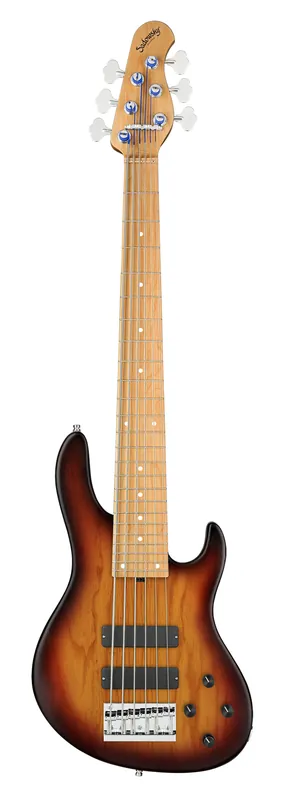Versand Am Gleichen Tag Sadowsky MasterBuilt 24-Fret Modern Bass, Swamp Ash Body, Roasted Maple Fingerboard, 6-String - '59 Burst Transparent Satin