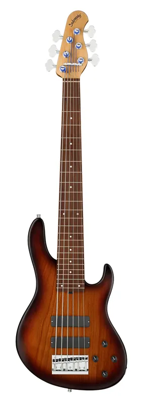 Sadowsky MasterBuilt 24-Fret Modern Bass, Red Alder Body, Morado Fingerboard, 6-String - Almond Sunburst Transparent Satin Highlight