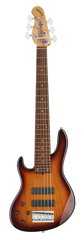 Aktuell Sadowsky MasterBuilt 24-Fret Modern Bass, Red Alder Body, Morado Fingerboard, 6-String, Lefthand - '59 Burst Transparent High Polish