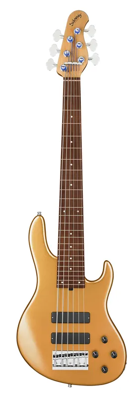Sadowsky MasterBuilt 24-Fret Modern Bass, Red Alder Body, Morado Fingerboard, 6-String - Solid Firemist Gold Metallic Satin Kracherpreis