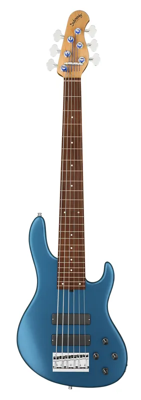 Sichere Zahlung Sadowsky MasterBuilt 24-Fret Modern Bass, Red Alder Body, Morado Fingerboard, 6-String - Solid Dark Lake Placid Blue Metallic Satin