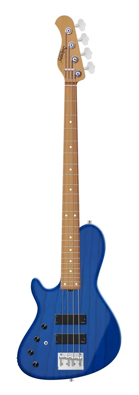 Sadowsky MasterBuilt 24-Fret Single Cut Bass, Swamp Ash Body, Roasted Maple Fingerboard, 4-String, Lefthand - Ocean Blue Transparent Satin Sonderaktion