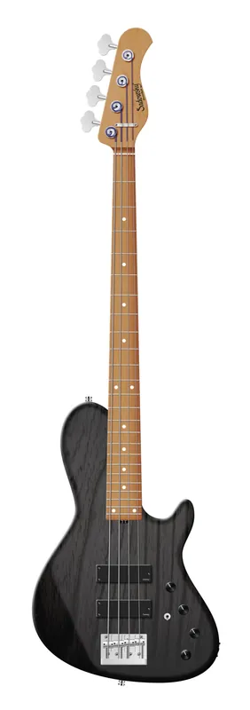 Sadowsky MasterBuilt 24-Fret Single Cut Bass, Swamp Ash Body, Roasted Maple Fingerboard, 4-String - Nirvana Black Transparent Satin Gratis Versand