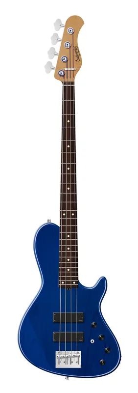 Preiswert Sadowsky MasterBuilt 24-Fret Single Cut Bass, Red Alder Body, Morado Fingerboard, 4-String - Ocean Blue Transparent High Polish
