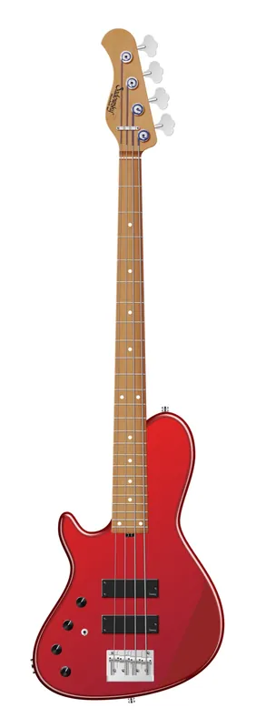 Sadowsky MasterBuilt 24-Fret Single Cut Bass, Swamp Ash Body, Roasted Maple Fingerboard, 4-String, Lefthand - Solid Candy Apple Red Metallic High Polish Aktuell