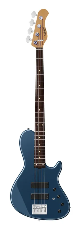 Sadowsky MasterBuilt 24-Fret Single Cut Bass, Red Alder Body, Morado Fingerboard, 4-String - Solid Dark Lake Placid Blue Metallic High Polish Neuheit