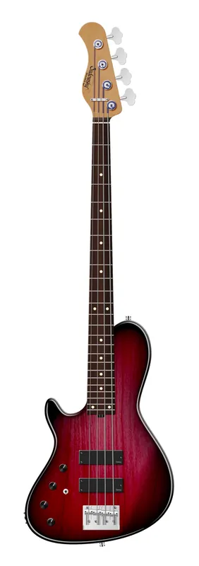 Sadowsky MasterBuilt 24-Fret Single Cut Bass, Red Alder Body, Morado Fingerboard, 4-String, Lefthand - Burgundy Blackburst Transparent High Polish Markenprodukt