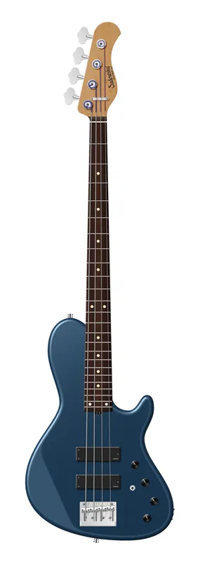 Sadowsky MasterBuilt 24-Fret Single Cut Bass, Red Alder Body, Morado Fingerboard, 4-String - Solid Dark Lake Placid Blue Metallic Satin Beliebt