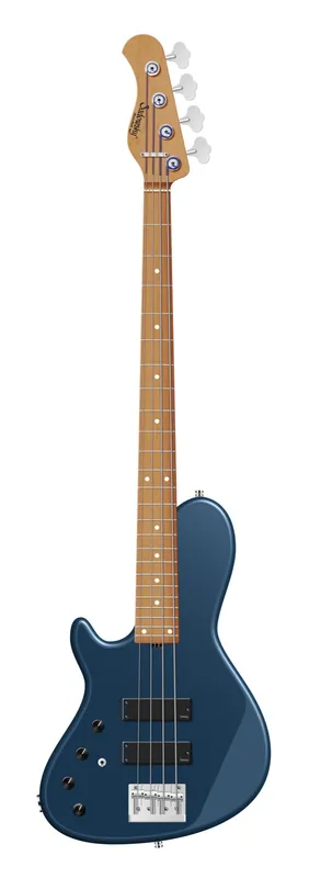 Wochenendangebot Sadowsky MasterBuilt 24-Fret Single Cut Bass, Swamp Ash Body, Roasted Maple Fingerboard, 4-String, Lefthand - Solid Dark Lake Placid Blue Metallic Satin