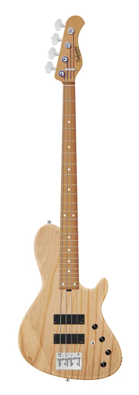 Sale Sadowsky MasterBuilt 24-Fret Single Cut Bass, Swamp Ash Body, Roasted Maple Fingerboard, 4-String - Natural Transparent Satin
