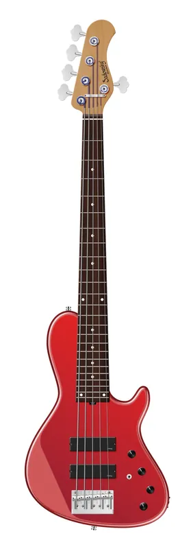 Sadowsky MasterBuilt 24-Fret Single Cut Bass, Red Alder Body, Morado Fingerboard, 5-String - Solid Dakota Red High Polish Heißes Angebot