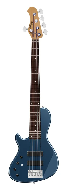 Mega-Angebot Sadowsky MasterBuilt 24-Fret Single Cut Bass, Red Alder Body, Morado Fingerboard, 5-String, Lefthand - Solid Dark Lake Placid Blue Metallic High Polish