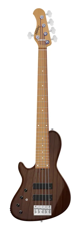 Begrenztes Angebot Sadowsky MasterBuilt 24-Fret Single Cut Bass, Swamp Ash Body, Roasted Maple Fingerboard, 5-String, Lefthand - Antique Tobacco Transparent Satin
