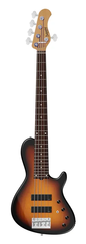 Versand Am Gleichen Tag Sadowsky MasterBuilt 24-Fret Single Cut Bass, Red Alder Body, Morado Fingerboard, 5-String - '59 Burst Transparent Satin