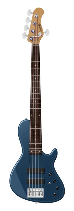 Mega-Angebot Sadowsky MasterBuilt 24-Fret Single Cut Bass, Red Alder Body, Morado Fingerboard, 5-String - Solid Dark Lake Placid Blue Metallic Satin