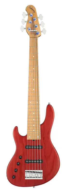 Sadowsky MasterBuilt 24-Fret Standard J/J Bass, Swamp Ash Body, Roasted Maple Fingerboard, 6-String, Lefthand - Burgundy Red Transparent Satin Direkt Vom Hersteller