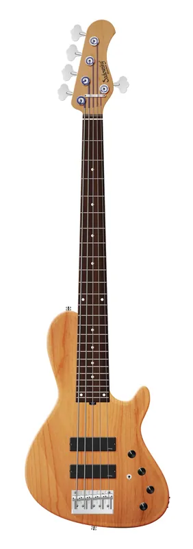 Sadowsky MasterBuilt 24-Fret Single Cut Bass, Red Alder Body, Morado Fingerboard, 5-String - Natural Transparent Satin Saisonangebot
