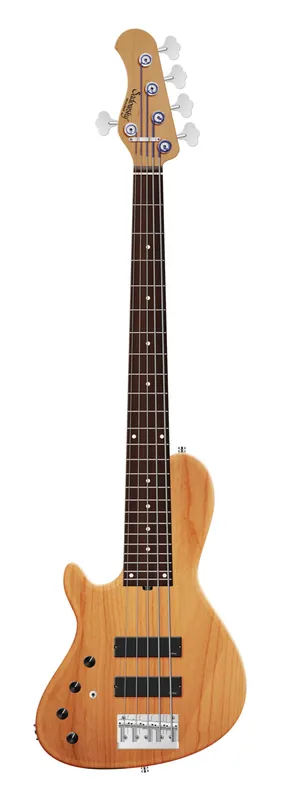 Sadowsky MasterBuilt 24-Fret Single Cut Bass, Red Alder Body, Morado Fingerboard, 5-String, Lefthand - Natural Transparent Satin Neu