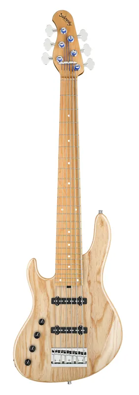 Expressversand Sadowsky MasterBuilt 24-Fret Standard J/J Bass, Swamp Ash Body, Roasted Maple Fingerboard, 6-String, Lefthand - Natural Transparent High Polish