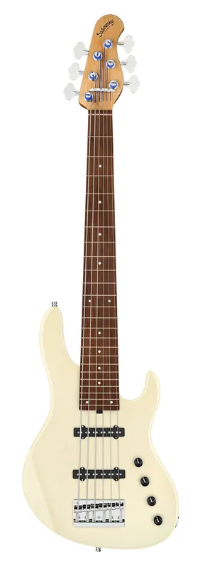 Sadowsky MasterBuilt 24-Fret Standard J/J Bass, Red Alder Body, Morado Fingerboard, 6-String - Solid Olympic White High Polish Kostenfreie Lieferung