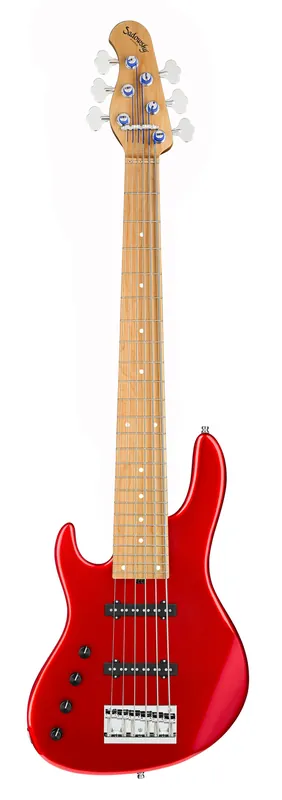 Beliebt Sadowsky MasterBuilt 24-Fret Standard J/J Bass, Swamp Ash Body, Roasted Maple Fingerboard, 6-String, Lefthand - Solid Candy Apple Red Metallic High Polish