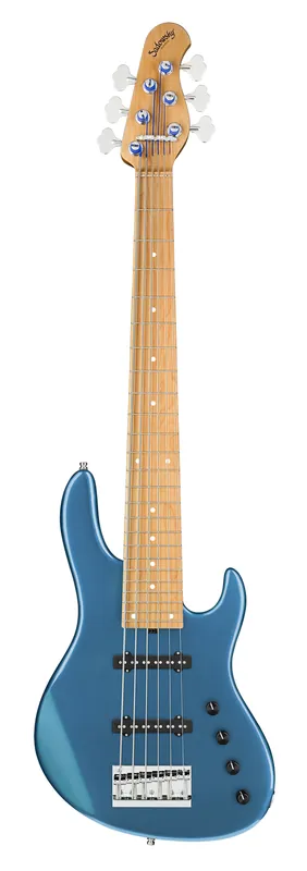 Sadowsky MasterBuilt 24-Fret Standard J/J Bass, Swamp Ash Body, Roasted Maple Fingerboard, 6-String - Solid Dark Lake Placid Blue Metallic High Polish Knallerangebot