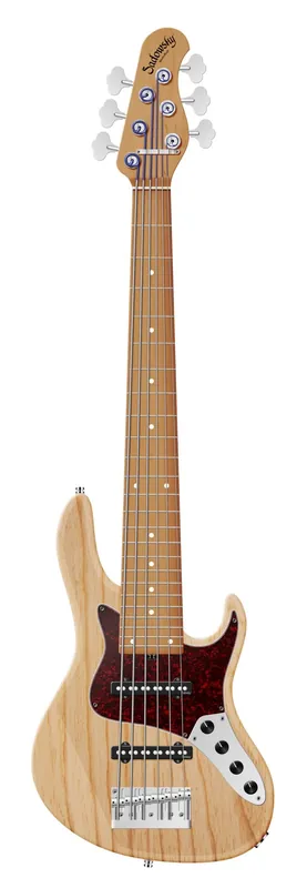 Sadowsky MasterBuilt 24-Fret Vintage J/J Bass, Swamp Ash Body, Roasted Maple Fingerboard, 6-String - Natural Transparent Satin Knallerangebot