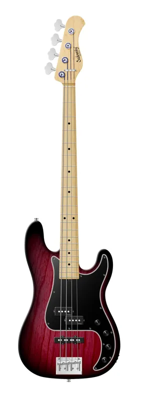 Kostenfreie Lieferung Sadowsky MetroLine 21-Fret Hybrid P/J Bass, Solidbody, Swamp Ash Body, Maple Fingerboard, 4-String - Burgundy Blackburst Transparent Satin
