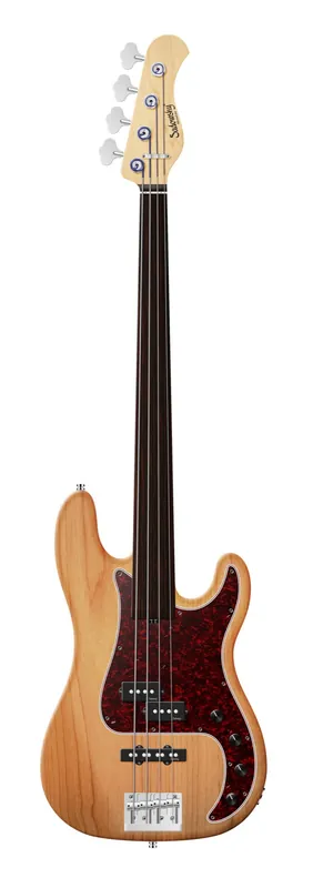 Sadowsky MetroLine 21-Fret Hybrid P/J Bass, Red Alder Body, Tigerstripe Ebony Fingerboard, 4-String, Fretless - Natural Transparent Satin Super-Preis