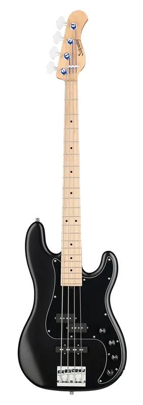 Sadowsky MetroLine 21-Fret Hybrid P/J Bass, Swamp Ash Body, Maple Fingerboard, 4-String - Solid Black Satin Neu