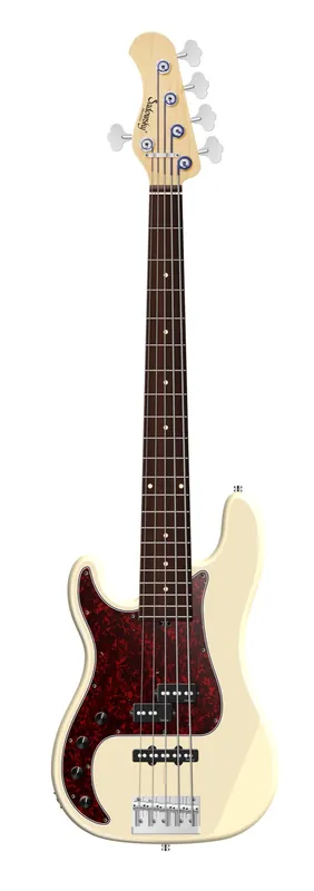 Sadowsky MetroLine 21-Fret Hybrid P/J Bass, Red Alder Body, Morado Fingerboard, 5-String, Lefthand - Solid Olympic White High Polish Geprüft