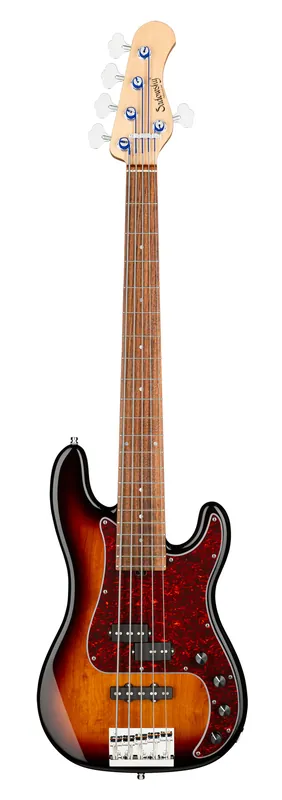 Finale Aktion Sadowsky MetroLine 21-Fret Hybrid P/J Bass, Red Alder Body, Morado Fingerboard, 5-String - '59 Burst Transparent High Polish
