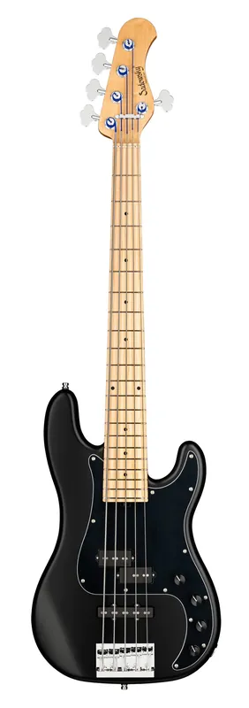 Top-Seller Sadowsky MetroLine 21-Fret Hybrid P/J Bass, Swamp Ash Body, Maple Fingerboard, 5-String - Solid Black Satin