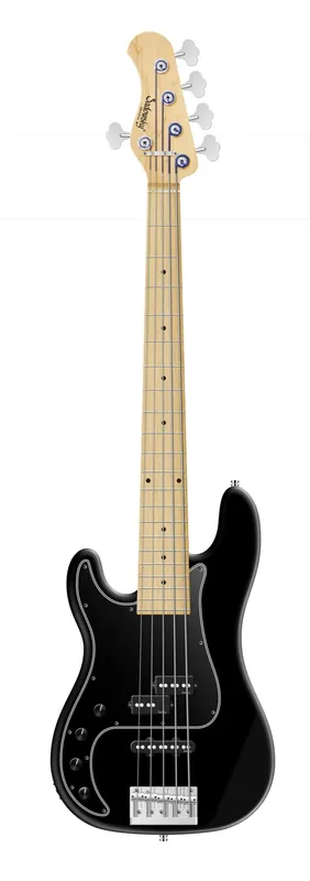 Gratis Versand Sadowsky MetroLine 21-Fret Hybrid P/J Bass, Solidbody, Swamp Ash Body, Maple Fingerboard, 5-String, Lefthand - Solid Black Satin