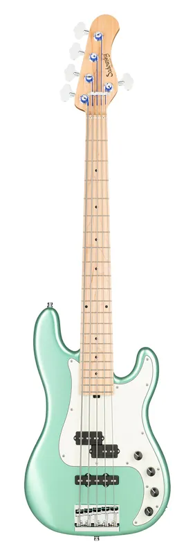 Direktkauf Sadowsky MetroLine 21-Fret Hybrid P/J Bass, Swamp Ash Body, Maple Fingerboard, 5-String - Solid Sage Green Metallic Satin