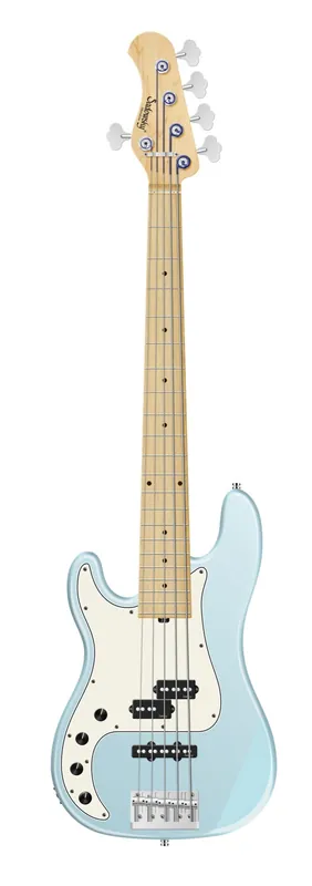 Sadowsky MetroLine 21-Fret Hybrid P/J Bass, Swamp Ash Body, Maple Fingerboard, 5-String, Lefthand - Solid Ice Blue Metallic Satin Bestpreis