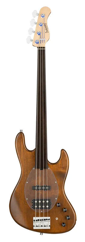 Sadowsky MetroLine 21-Fret Vintage M/J Bass, Red Alder Body, Tigerstripe Ebony Fingerboard, 4-String, Fretless - Antique Tobacco Transparent Satin Zertifiziert